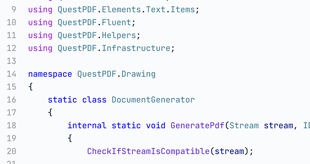 Lightly C# IDE 语法高亮
